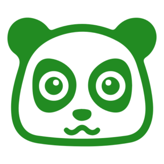 Adorable Cute Panda Decal (Green)